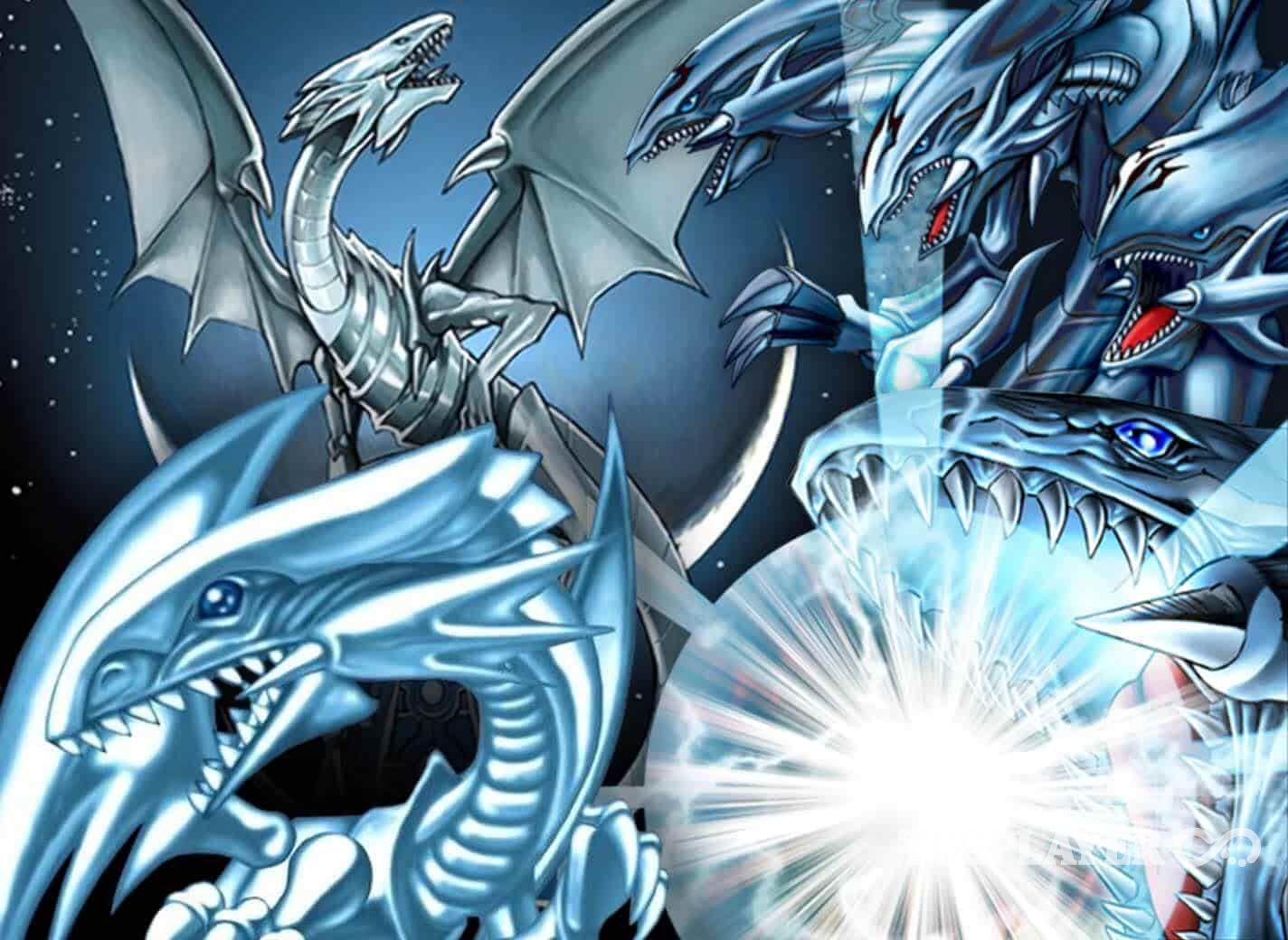 Blue eyes shop white dragon wallpaper